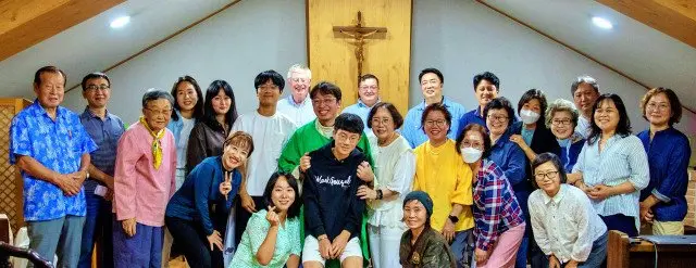 열린미사 참례자들의 단체 사진
